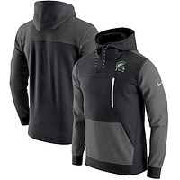 Men's Nike Black Michigan State Spartans AV-15 2.0 Slim Fit Pullover Hoodie