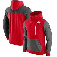 Men's Nike Scarlet Ohio State Buckeyes AV-15 2.0 Slim Fit Pullover Hoodie