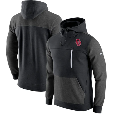 Men's Nike Black Oklahoma Sooners AV-15 2.0 Slim Fit Pullover Hoodie