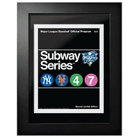 New York Yankees vs. New York Mets 2000 World Series Subway Series - 12'' x 16'' Framed Program Cover