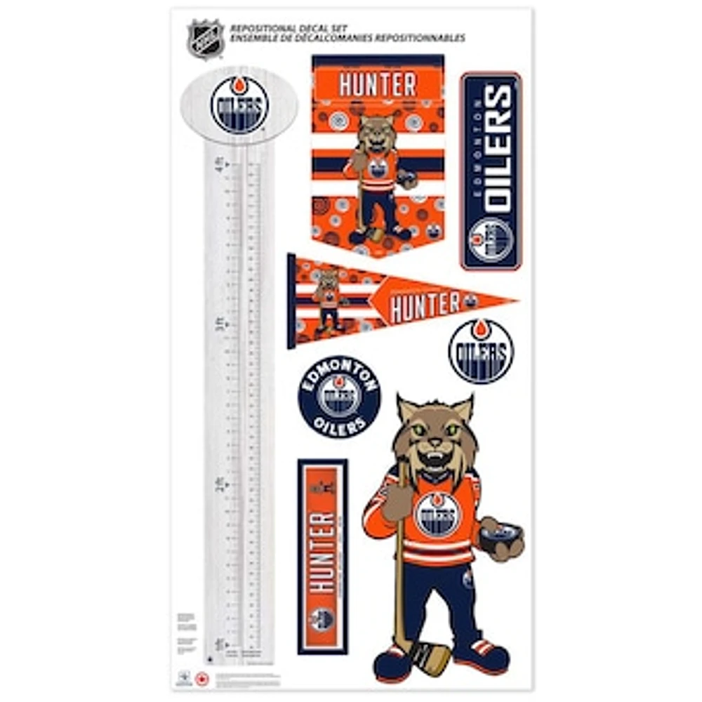 Edmonton Oilers - Mascot Repositionable Decal Set