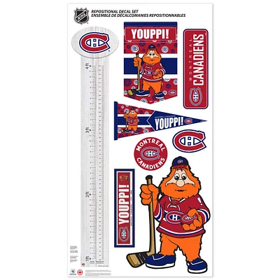 Montreal Canadiens - Mascot Repositionable Decal Set