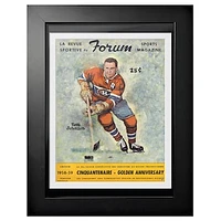 Tom Johnson Montreal Canadiens 1958 Forum Sports Magazine - 12'' x 16'' Framed Program Cover