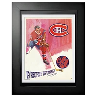 Montreal Canadiens La Recrue de L'Année - 12'' x 16'' Framed Program Cover