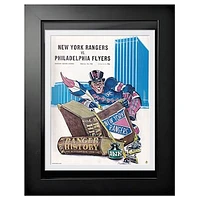 New York Rangers 1968 Madison Square Garden Ranger History - 12'' x 16'' Framed Program Cover