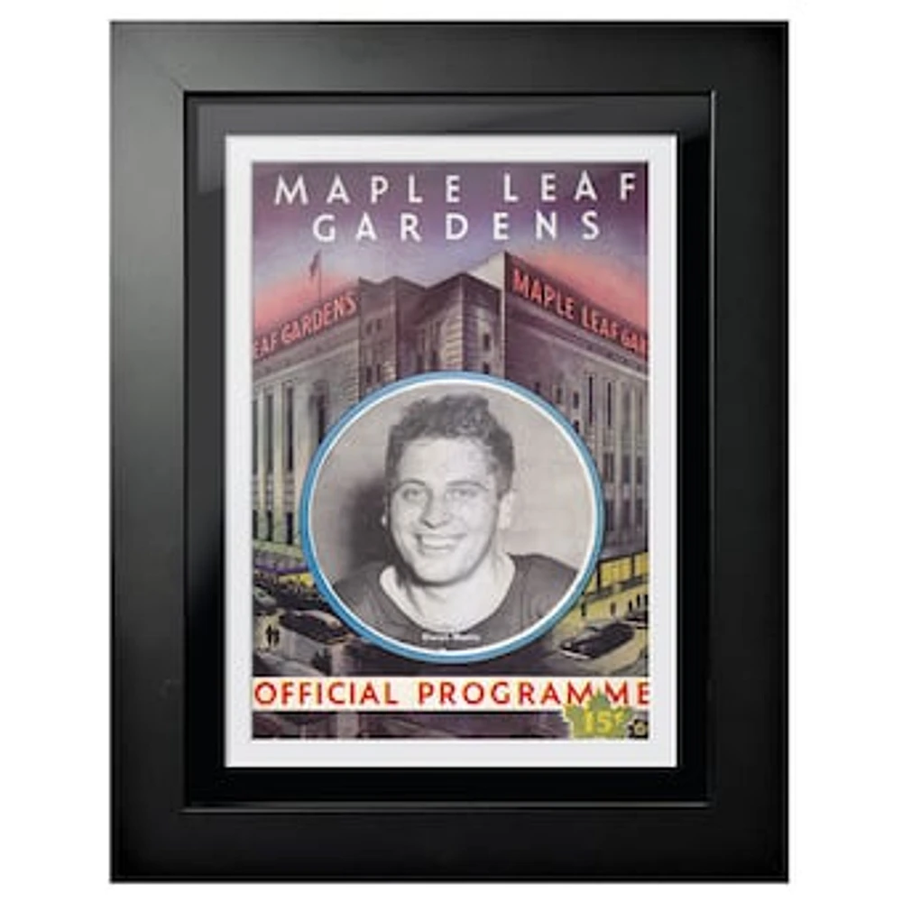 Toronto Maple Leafs Maple Leaf Gardens Player - 12'' x 16'' Framed Program Cover