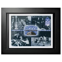 Toronto Maple Leafs Maple Leaf Gardens 65th Anniversary - 12'' x 16'' Framed Program Cover