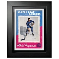 Toronto Maple Leafs Maple Leaf Gardens Bill Ezinicki - 12'' x 16'' Framed Program Cover