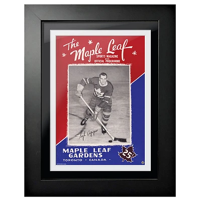 Toronto Maple Leafs Maple Leaf Gardens Syl Apps - 12'' x 16'' Framed Program Cover