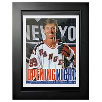 Wayne Gretzky New York Rangers 1996 Opening Night - 12'' x 16'' Framed Program Cover