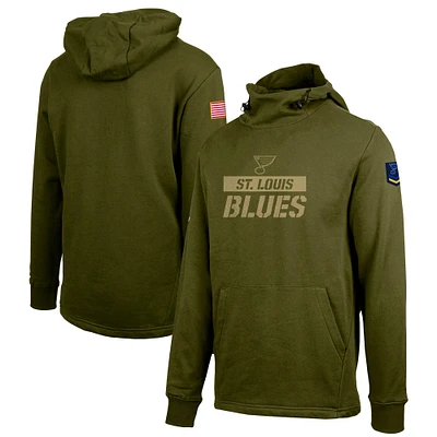 Men's Levelwear Green St. Louis Blues Delta Shift Pullover Hoodie