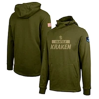 Men's Levelwear Green Seattle Kraken Delta Shift Pullover Hoodie