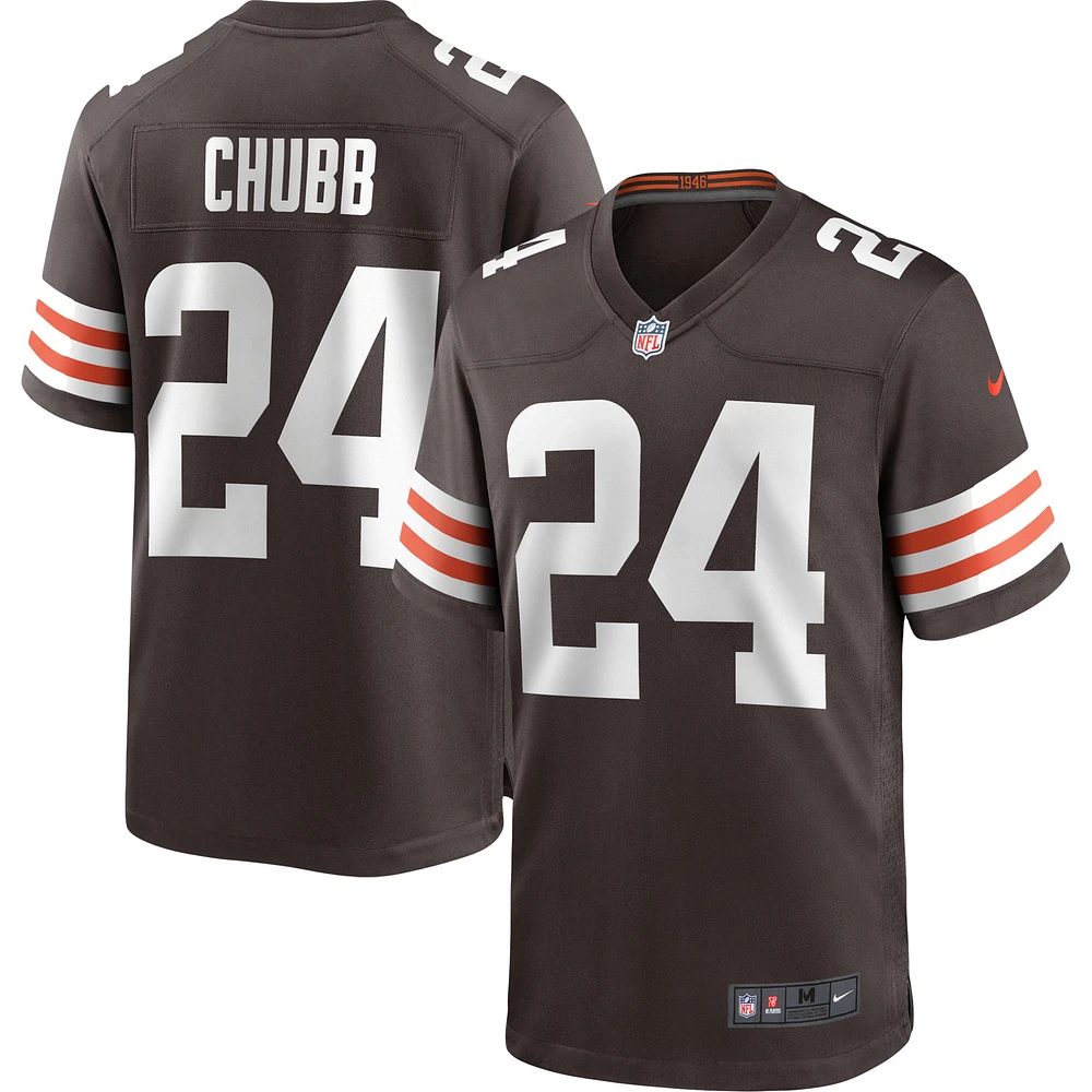 Men's Nike Nick Chubb Brown Cleveland Browns - Game Jersey