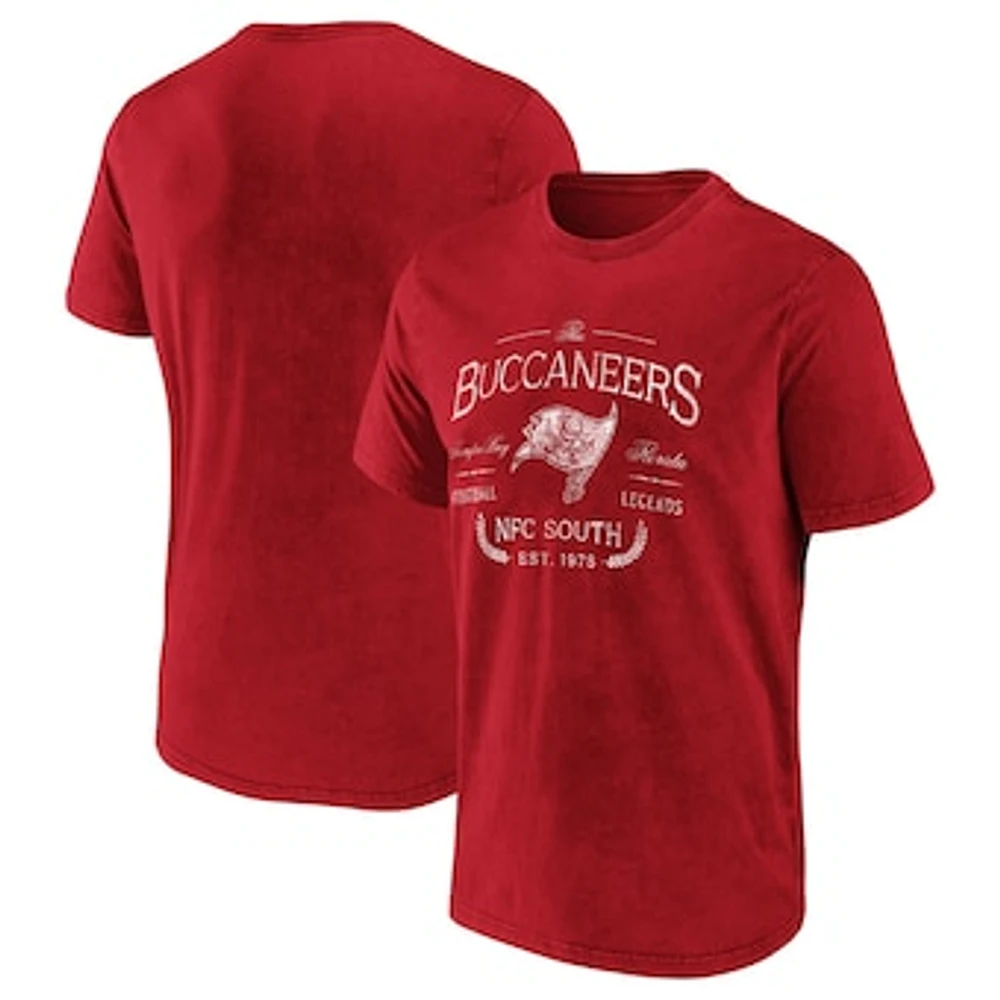 Men's NFL x Darius Rucker Collection by Fanatics Red Tampa Bay Buccaneers T-Shirt