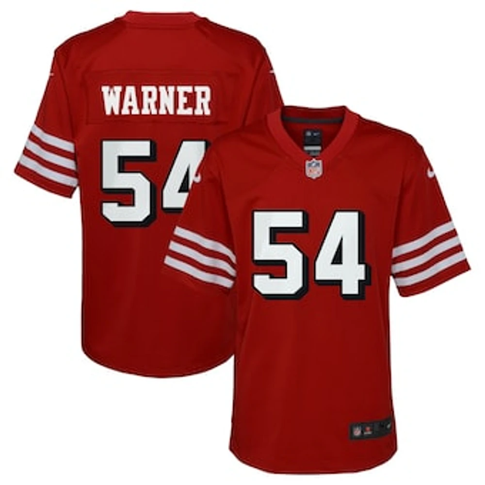 Youth Nike Fred Warner Scarlet San Francisco 49ers Game Jersey