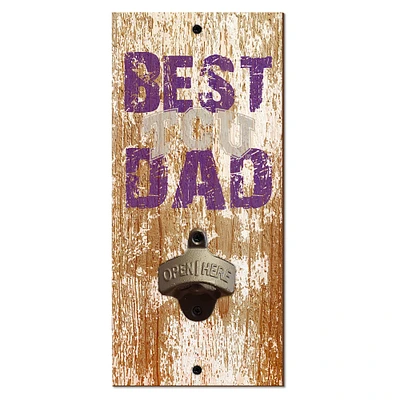 TCU Horned Frogs 5'' x 12'' Best Dad Bottle Opener