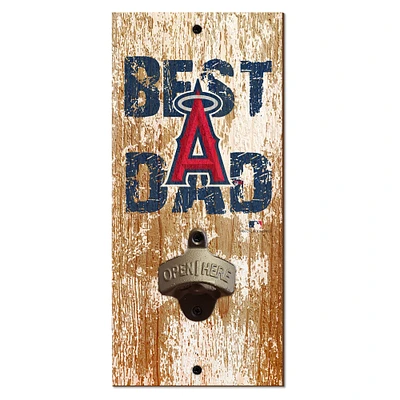 Los Angeles Angels 5'' x 12'' Best Dad Bottle Opener