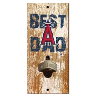 Los Angeles Angels 5'' x 12'' Best Dad Bottle Opener