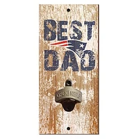 New England Patriots 5'' x 12'' Best Dad Bottle Opener