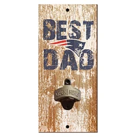 New England Patriots 5'' x 12'' Best Dad Bottle Opener