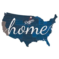 Los Angeles Dodgers 18'' x 18'' USA Shape Cutout Sign
