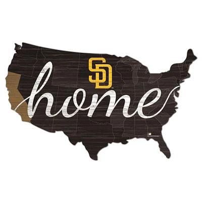 San Diego Padres 18'' x 18'' USA Shape Cutout Sign