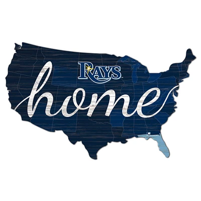 Tampa Bay Rays 18'' x 18'' USA Shape Cutout Sign