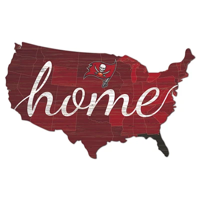 Tampa Bay Buccaneers 18'' x 18'' USA Shape Cutout Sign