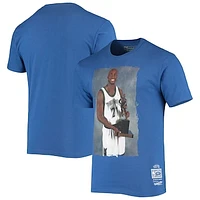 Men's Mitchell & Ness Kevin Garnett Blue Minnesota Timberwolves Hardwood Classics Hall of Fame Class of 2020 T-Shirt