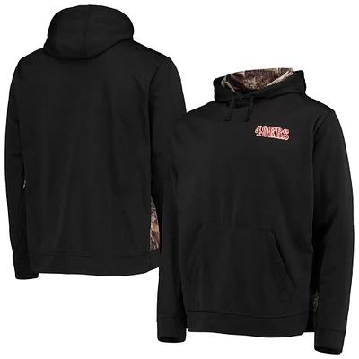 Men's Dunbrooke Black/Realtree Camo San Francisco 49ers Logo Ranger Pullover Hoodie