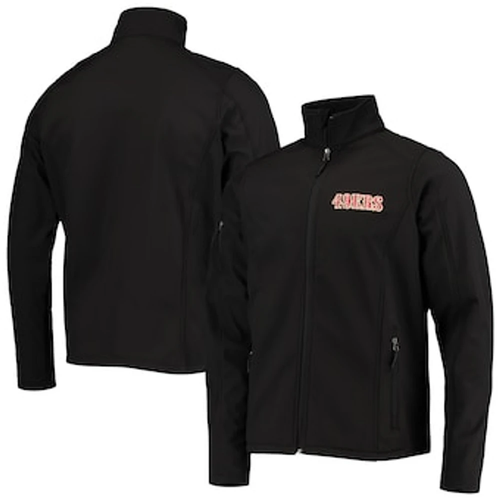 Men's Dunbrooke Black San Francisco 49ers Sonoma Softshell Full-Zip Jacket