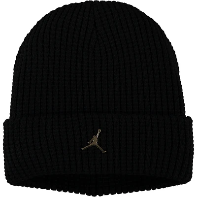 Men's Jordan Brand Black Utility Metal Jumpman Cuffed Knit Hat