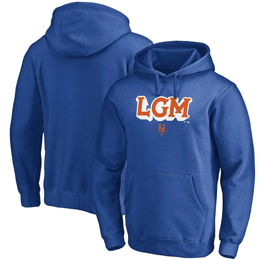 Men's Royal New York Mets Local Pullover Hoodie