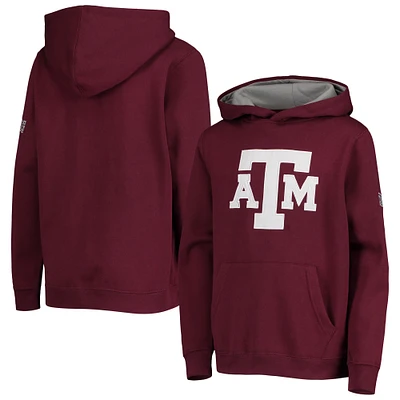 Youth Maroon Texas A&M Aggies Big Logo Pullover Hoodie