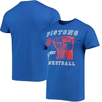 Men's Junk Food Blue Detroit Pistons Slam Dunk T-Shirt