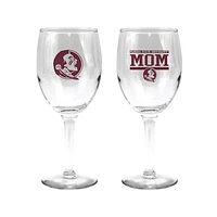 Florida State Seminoles 11oz. Mom Stemmed Wine Glass