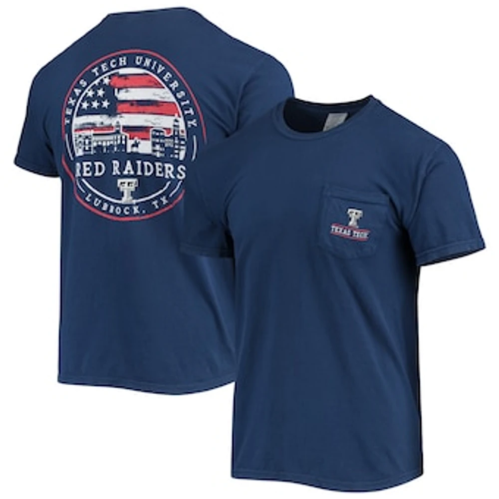 Men's Navy Texas Tech Red Raiders Campus Americana T-Shirt