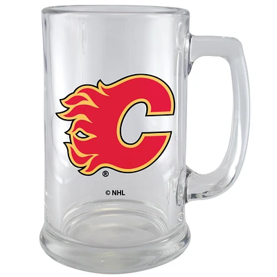 Calgary Flames - 15oz. Glass Beer Stein