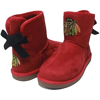 Women's Cuce Chicago Blackhawks Low Team Ribbon Boots