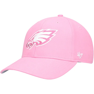 Girls Youth '47 Pink Philadelphia Eagles Rose MVP Adjustable Hat