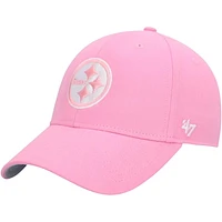 Girls Youth '47 Pink Pittsburgh Steelers Rose MVP Adjustable Hat