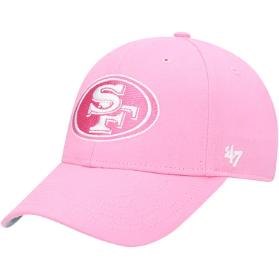 Girls Youth '47 Pink San Francisco 49ers Rose MVP Adjustable Hat