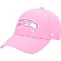 Girls Youth '47 Pink Seattle Seahawks Rose MVP Adjustable Hat