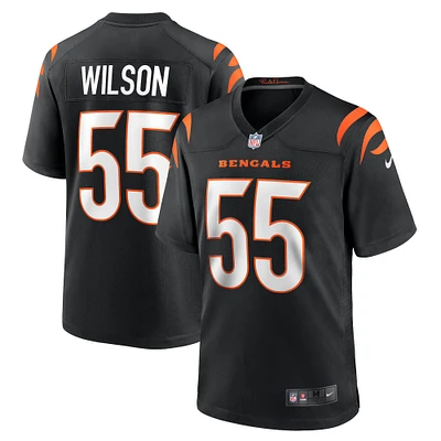 Men's Nike Logan Wilson Black Cincinnati Bengals Game Jersey