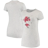 Women's Original Retro Brand Gray Arkansas Razorbacks Tri-Blend T-Shirt