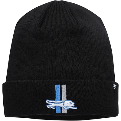 Men's '47 Black Detroit Lions Legacy Cuffed Knit Hat