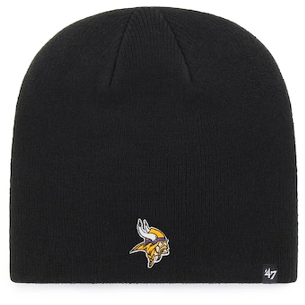 Men's '47 Black Minnesota Vikings Primary Logo Knit Beanie