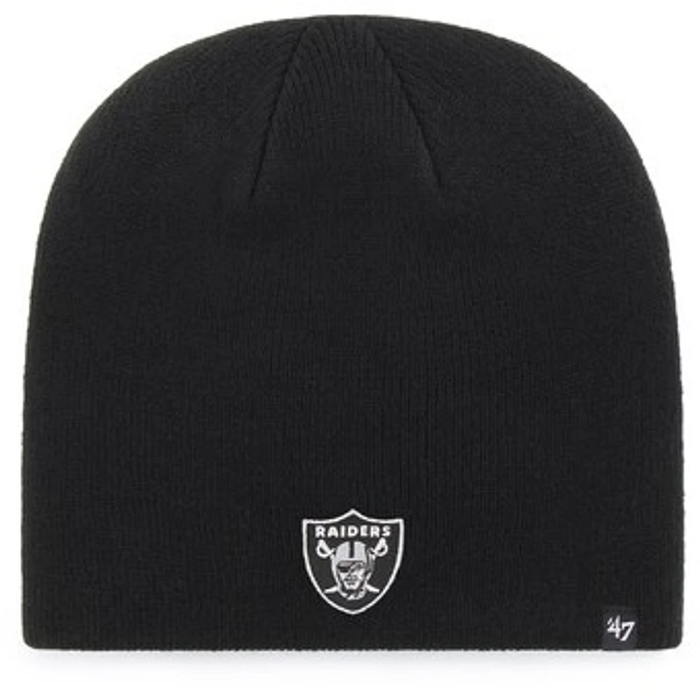 Men's '47 Black Las Vegas Raiders Primary Logo Knit Beanie