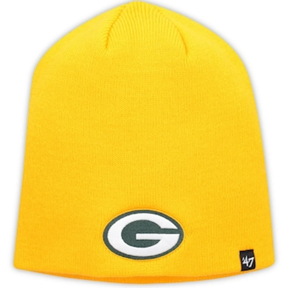 Men's '47 Gold Green Bay Packers Secondary Logo Knit Beanie