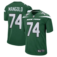 Men's Nike Nick Mangold Gotham Green New York Jets Retired Player Jersey